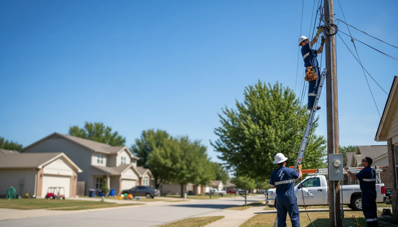 Residential electrician providing installation services in Rothsay, MN